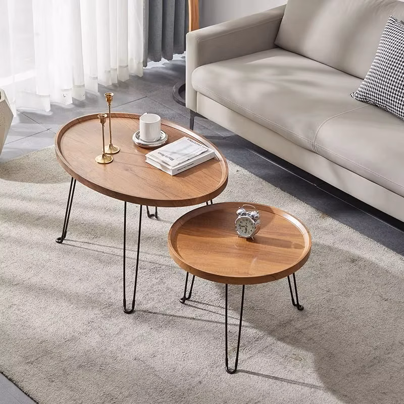 Folding coffee table household combination simple bay window balcony hotel low floor tea table living room furniture
