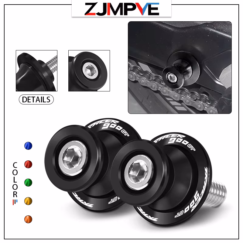 For TRACER700GT TRACER900GT 2021-2026 Motorcycle Accessories 6MM CNC Aluminum Swingarm Spools Stand Screws Slider tracer