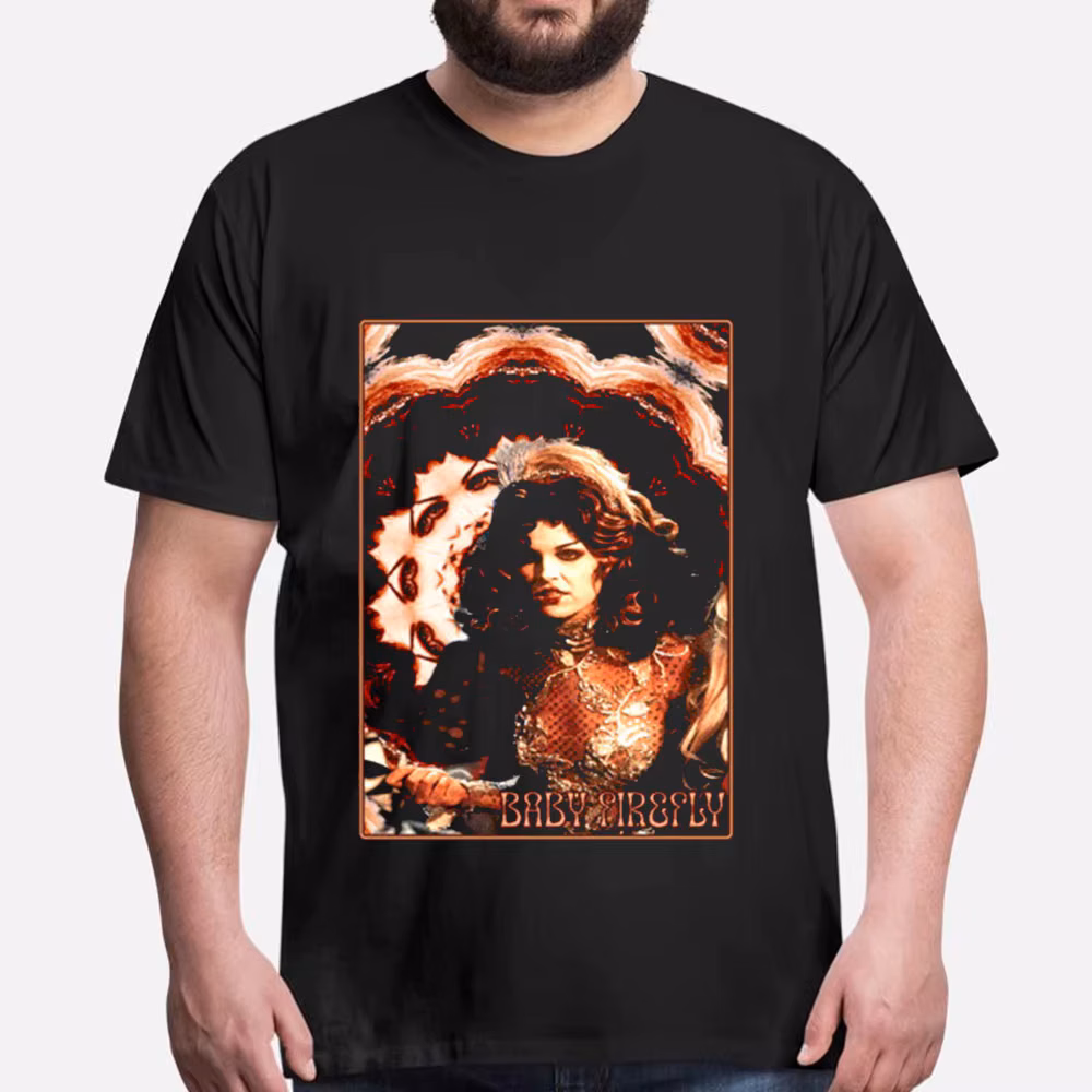 The Psychedelic Evil Eyes Of Baby Firefly. T shirt House Of 1000 Corps Horror movie Graphic clothes short sleeve tee