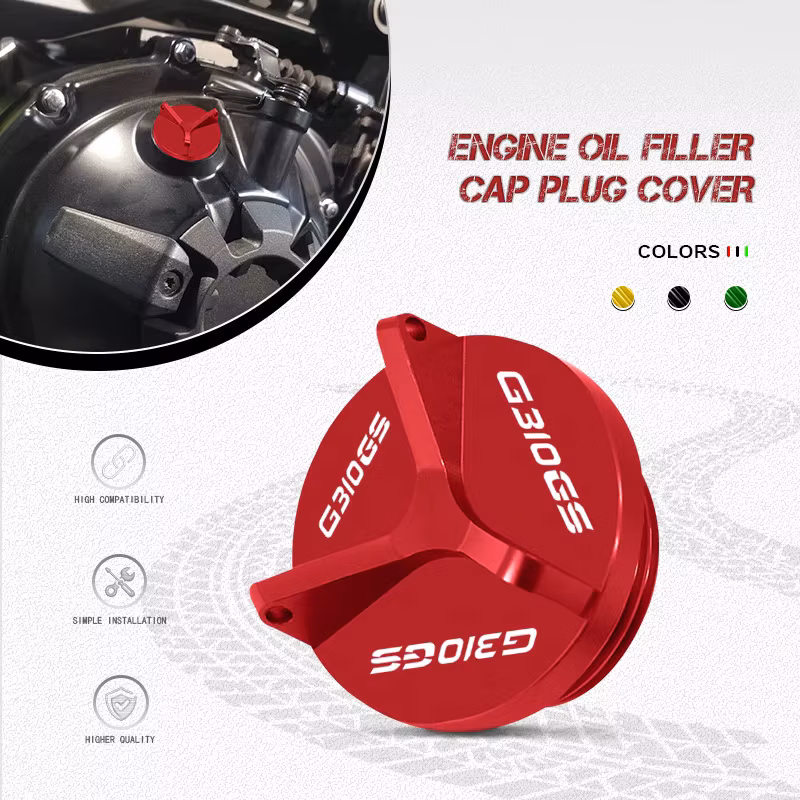 M24*2 Engine Oil Plug Engine Filler Tank Cap Bolts For G310R G310GS 2017-2026 Motorcycle Accessories