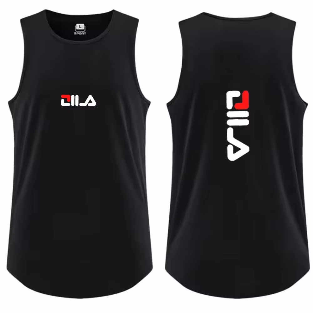 Men's Tank Top Casual Breathable Sleeveless Shirt Outdoor Basketball Sports Vest Fashion Gym T-shirt y2k Man Summer