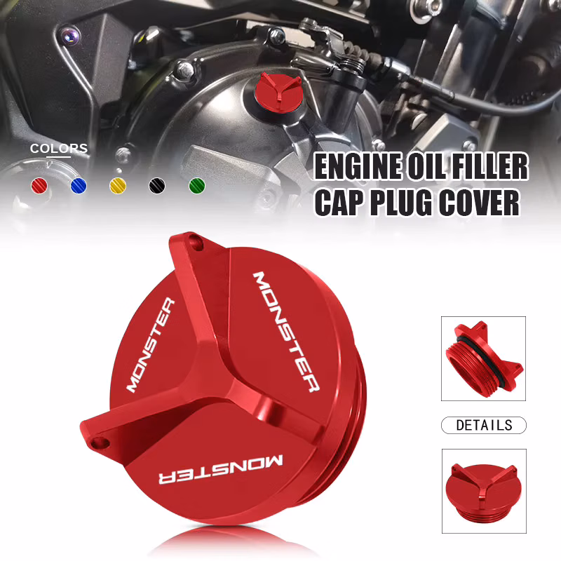 M20*2.5 For monster696 796 797 821 monster1100 EVO 1200 S Motorcycle Engine Oil Cap Bolt Screw Filler Protection Cover