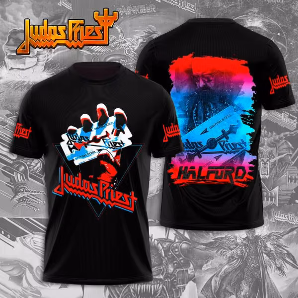 Heavy Metal Rock Band T Shirt Judas Priest 3d Print T-shirt Men Women Fashion T-shirts Men's Short Sleeve Tops Tees Men