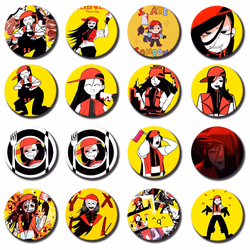 Butcher Vanity Album Cover Art Badge Flavor Foley Cartoon Idol Brooch on Backpack Clothes Round Enamel Pins Jewelry
