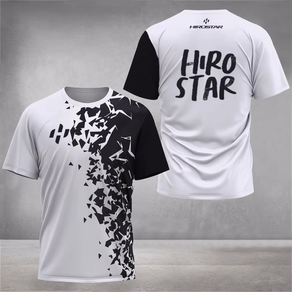 Men's Summer Fashion Tennis T-shirt Neutral Outdoor Sports Top Badminton Quick drying Team Clothing Casual Men's Street
