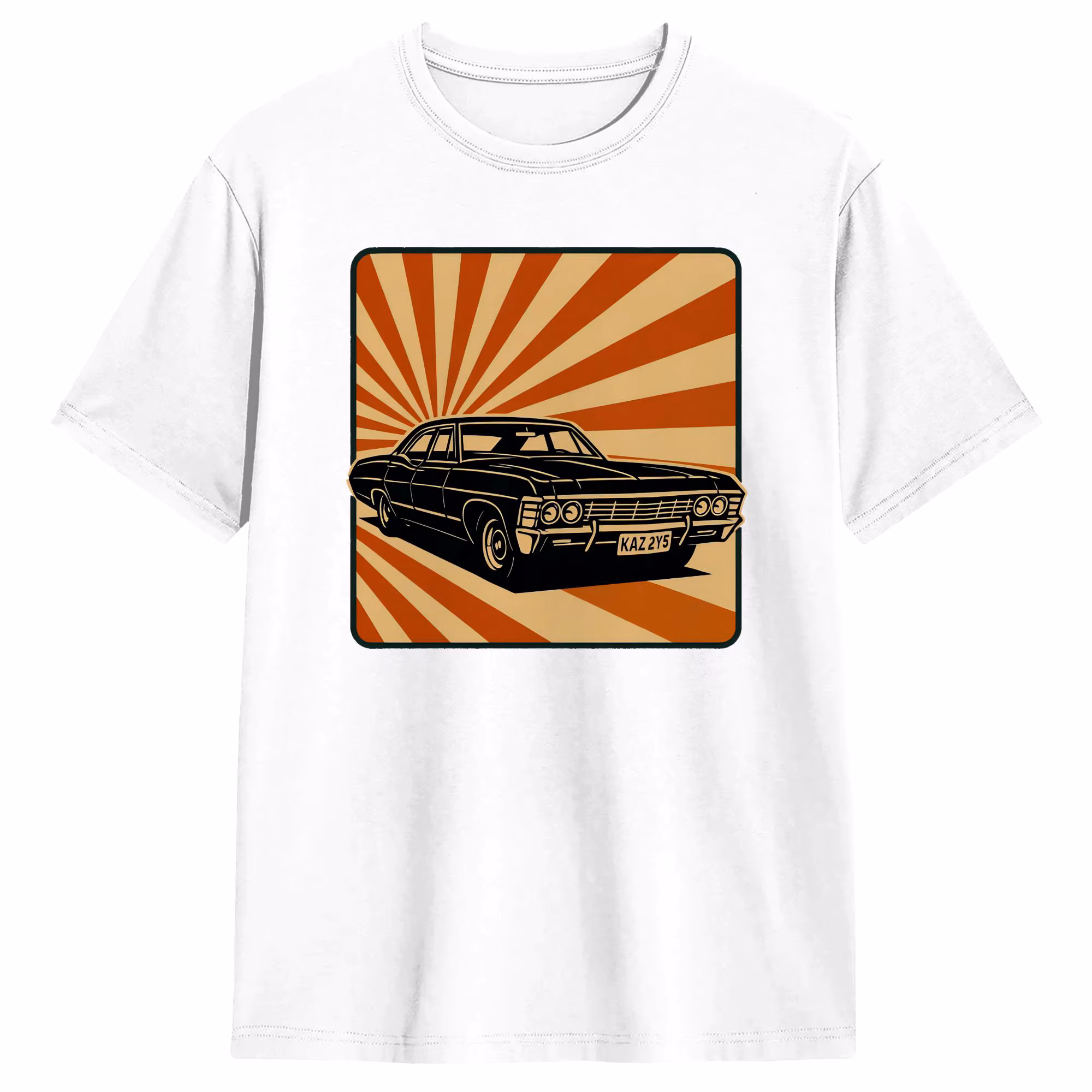 Retro Baby Supernatural T-Shirts Men Funny 100% Cotton Tees Round Collar Short Sleeve T Shirt Printed Clothing