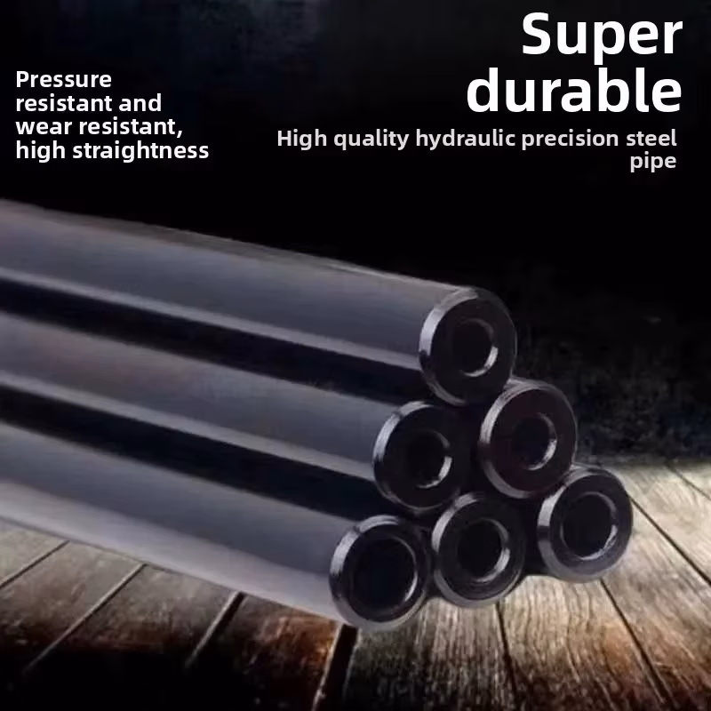 Black Seamless Carbon Steel Tube High Strength Hydraulic Precision Steel Pipe Industrial Metal Tubing for DIY Hardware