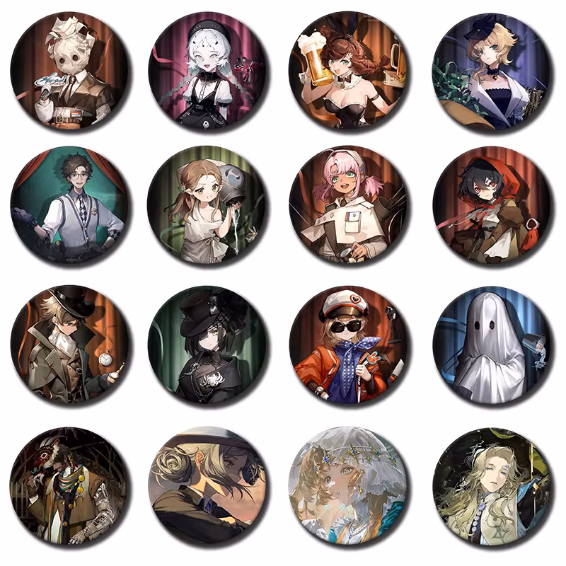 58mm 1PC Reverse 1999 Anime Game Chibi Button Brooch Cartoon Badges Bag Shoes Jewelry Accessory Fashion Lapel Pins Gifts