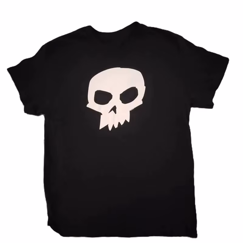 Skull Graphic Print Short Sleeve T-Shirt Men Women Unisex Oversized Emo Punk Style Streetwear Casual Soft Cotton