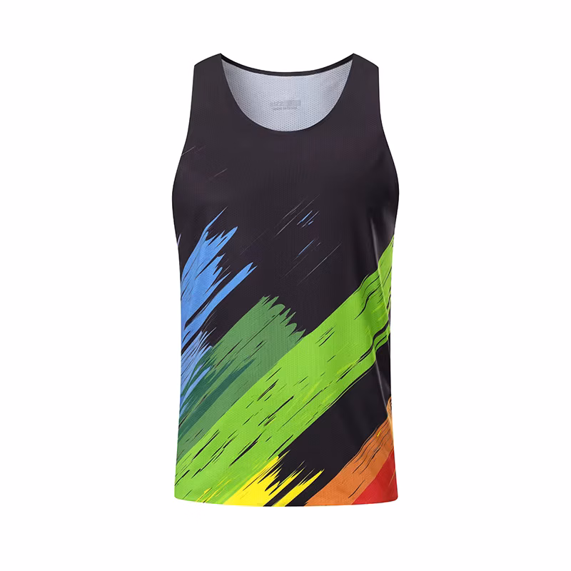 Outdoor Marathon Running Sports Men's Tank Top Summer Quick Dry Men Women Fitness Vest Fashion Breathable Gym T-shirt