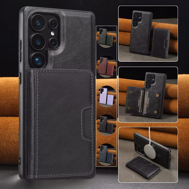 Removable Magnetic Flip Wallet Case Leather Cover For Samsung Galaxy A14 A15 A16 A34 A35 A36 A52 A53 A54 A55 A56
