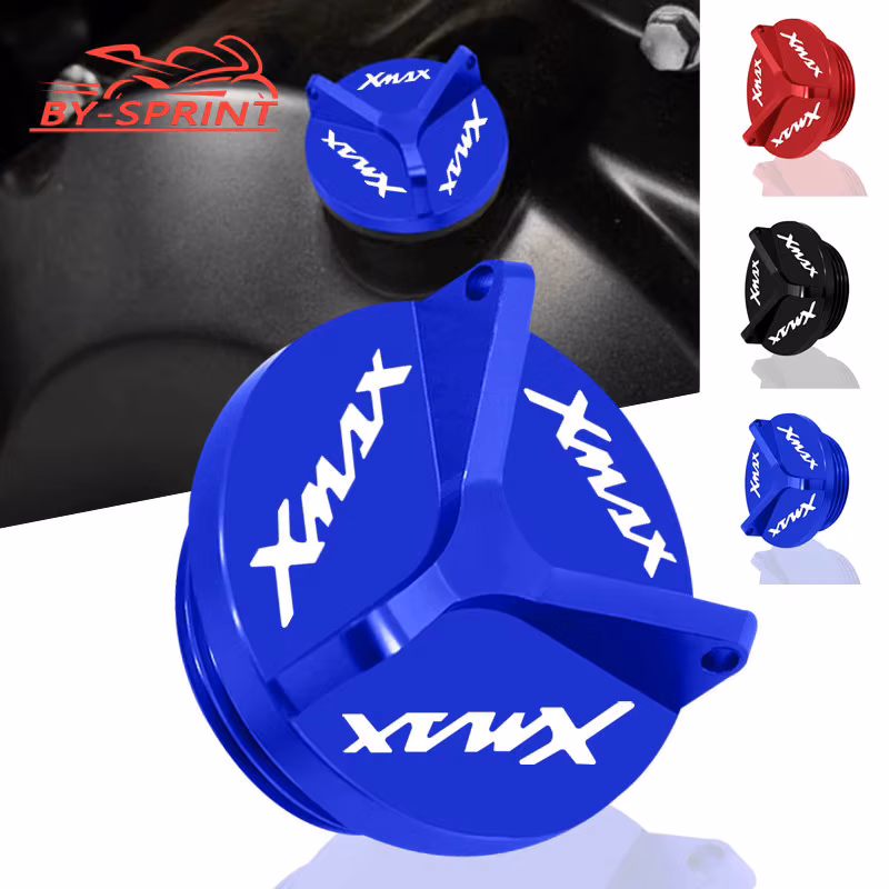 Engine Oil Filler Cup For XMAX400 XAMX300 XMAX250 xmax400 300 2017-2026 Engine Oil Drain Plug Sump Nut Cover M20*1.5