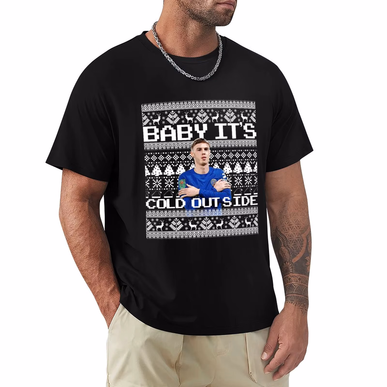 Cold Palmer baby Its cold outside T-Shirt Work Utility Short Sleeve Shirt