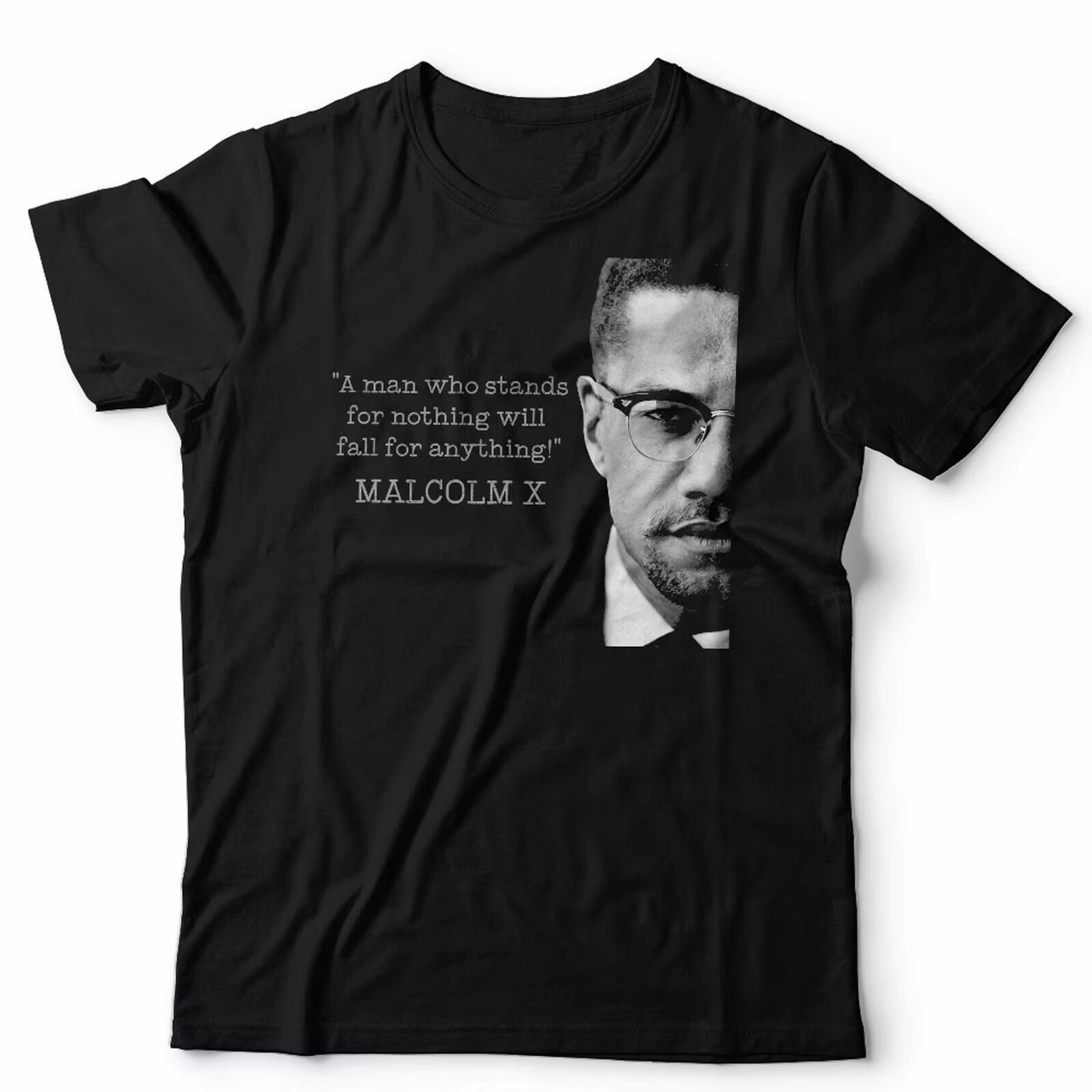 Malcolm X Fall for Anything Tshirt Unisex & Kids Propaganda Civil Rights Power