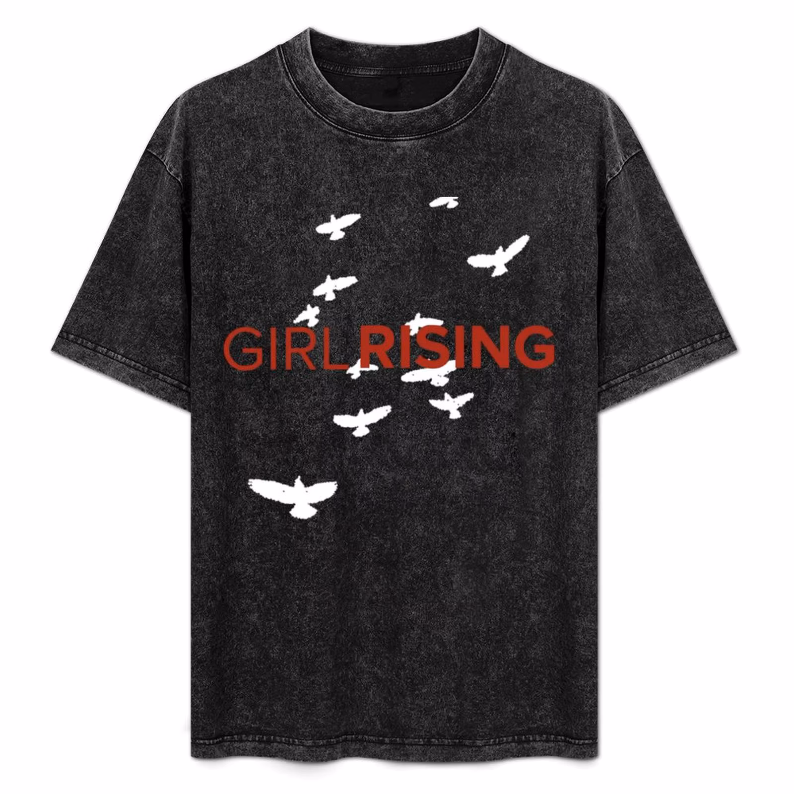 Girl Rising T-Shirt Simple Line Art Print Tee