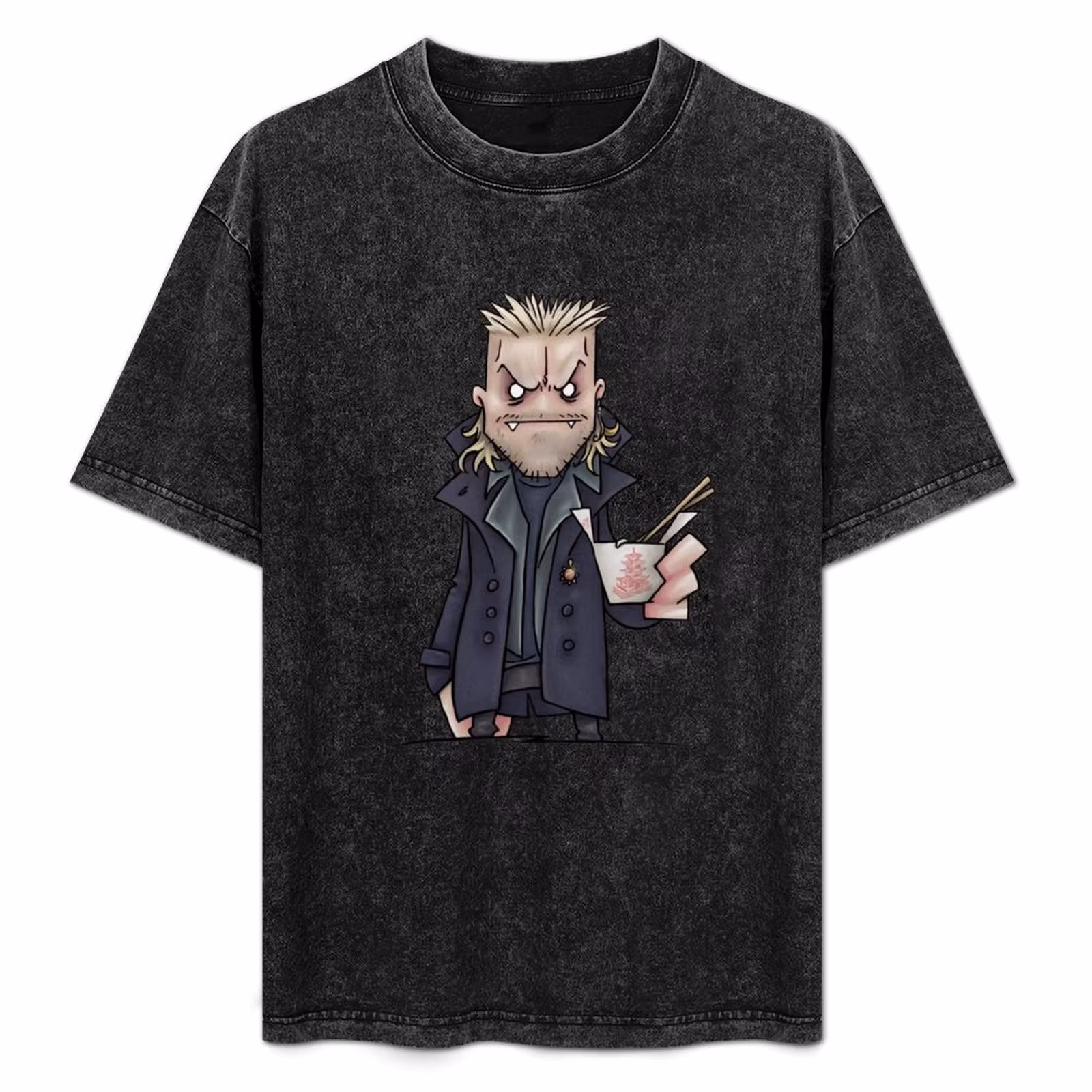 80s Vampire Boy by HappyToast T-Shirt Classic Graphic Short Sleeve Top