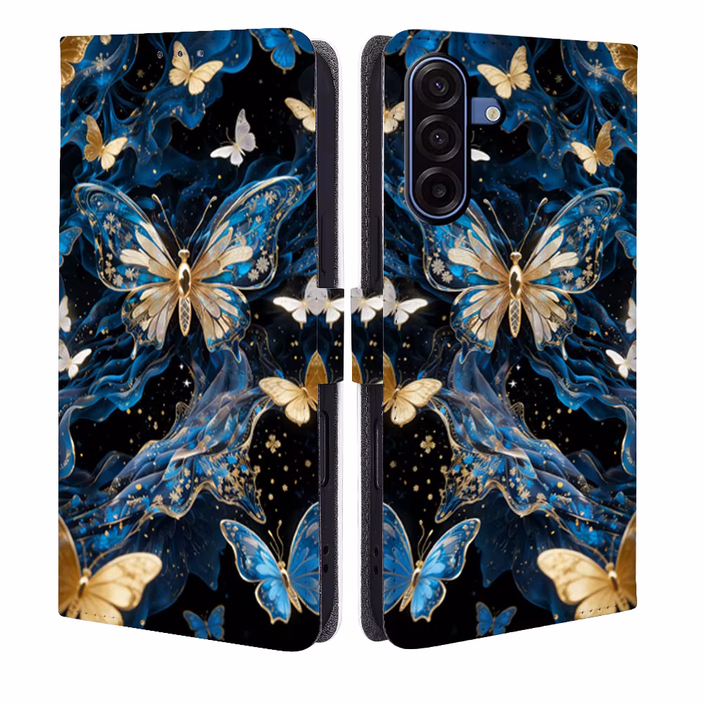 Colorful Butterfly Magnetic Flip Phone Cover for Vivo X27 X60 X70 X90s X100 X300 Pro X200 Ultra with Built-in Wallet