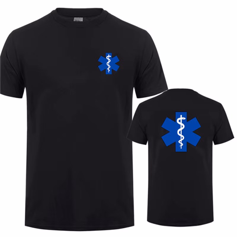EMT Emergency Ambulance Printed T Shirt Men Women Fashion Summer Streetwear O-Neck T-Shirt Casual Sport Short Sleeve