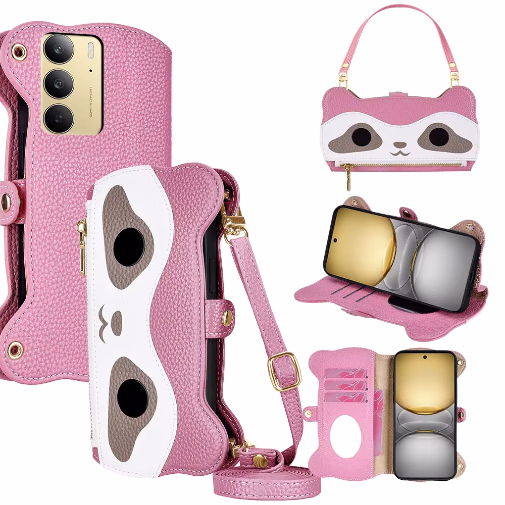 Personality Cute Flip Phone Cover For Infinix Hot 50 Hot 11 40 Pro 30 Play 30i Smart 9 Zero 40 30 20 With Short&Long