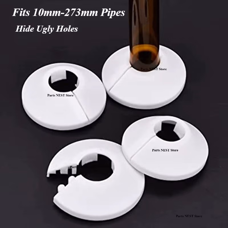 Plastic Wall Hole Pipe Collars Cover Shower Faucet Angle Valve Pipe Plug Decoration Cover Kitchen Bathroom Faucet