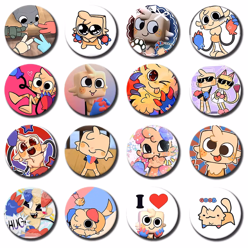 58mm 1PC Cartoon Game Character Goob Button Pin Badge Goob Brooch Creative Badge for Backpack Clothes Decoration Gift