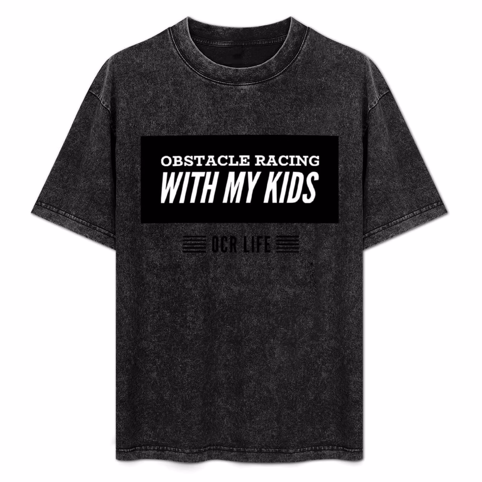 Obstacle Racing with my kids- OCR Life T-Shirt Street Fashion Casual Tee Shirt