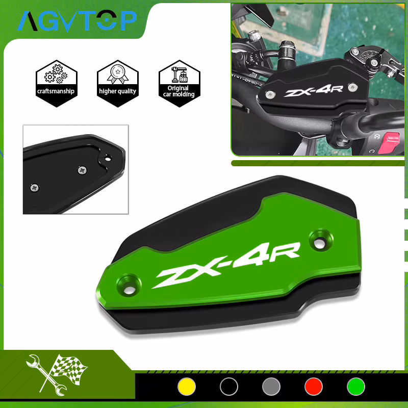 new Oil Cup Cover For ZX4R ZX4RR 23-25 ZX25R 20-25 Motorcycle Front Brake Cylinder Fluid Reservoir Cap zx25r 4r 4rr