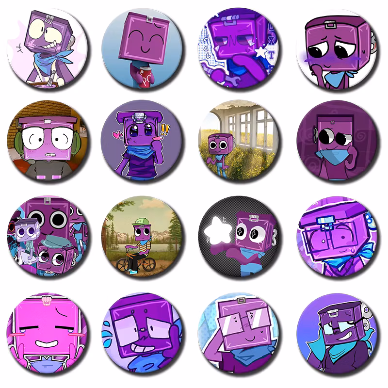 58mm Cartoon Game Character Boxten Button Pin Badge Boxten Brooch Creative Badge for Backpack Clothes Decoration Gift