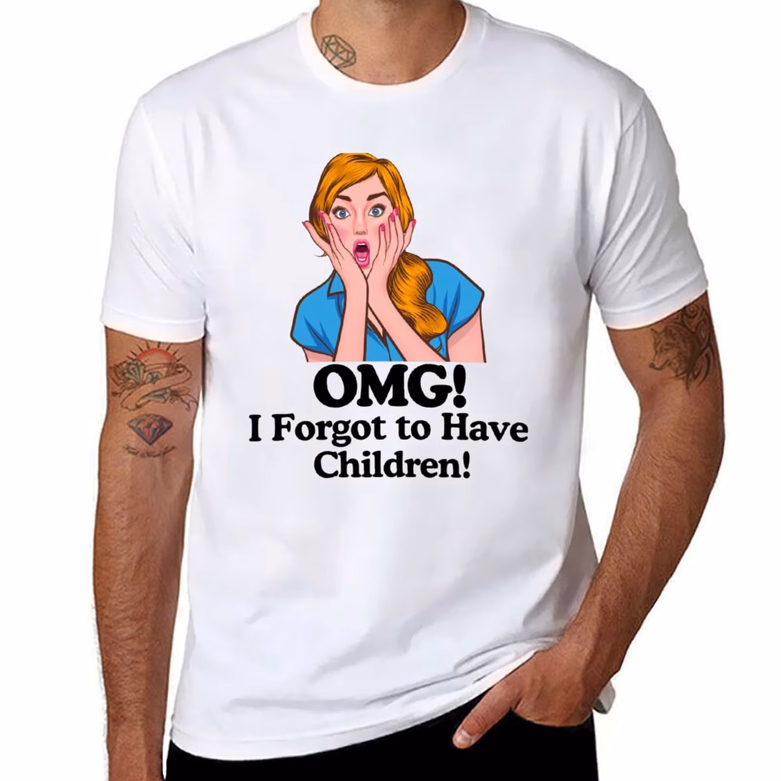 OMG! I Forgot to Have Children, Funny Feminist Sticker, Pro Choice, Feminism Sticker T-Shirt
