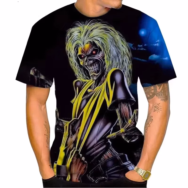 2026 Bestselling 3D Printed Live Dead Rock Music T-Shirt Featuring Round Neck Design Short Sleeves Heavy