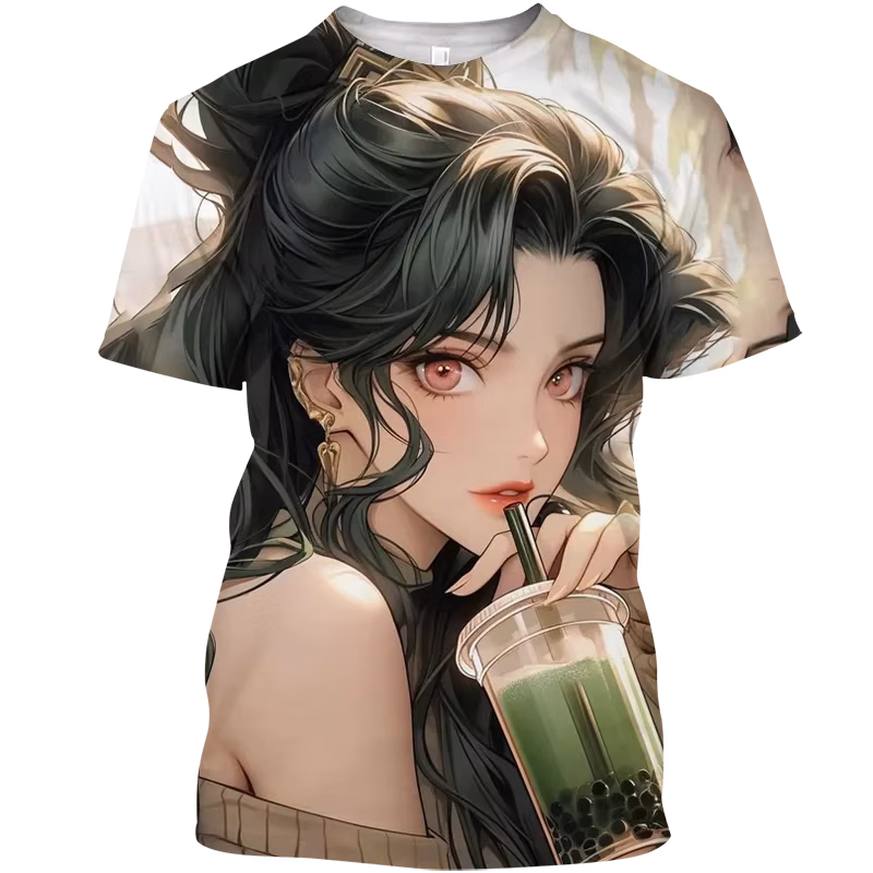 2026 Street Wear T-shirt Funny T-shirt Sailor Moon Street Wear Top female 3D Printed Female Graphic Anime Girl y2kMen's