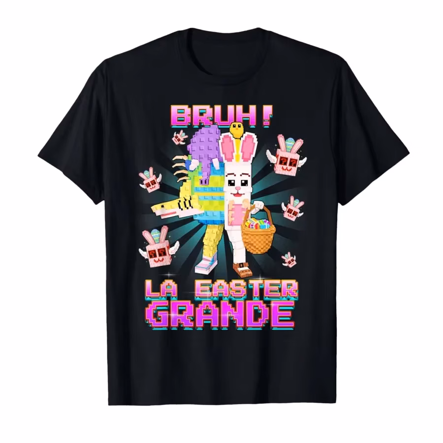Bruh La Easter Grande Funny Brainrot for Boys Kids Teens T-shirt For Men Women 100% Cotton T Shirts Short Sleeve Tops