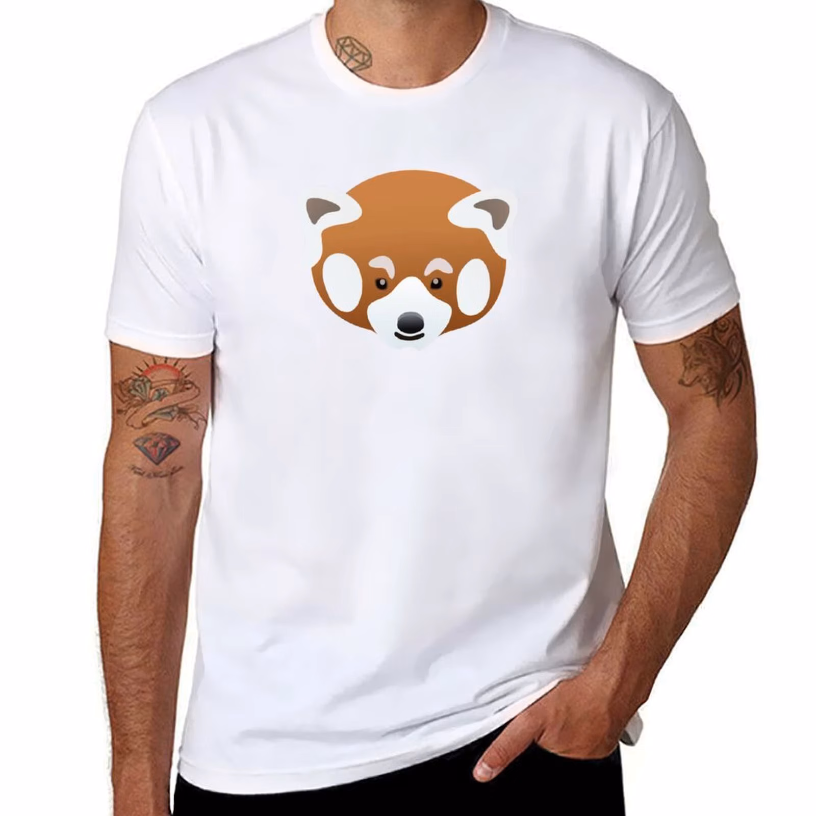 Red Panda Baby Art T-Shirt t shirts for man graphic vintage t shirt custom print T-Shirt