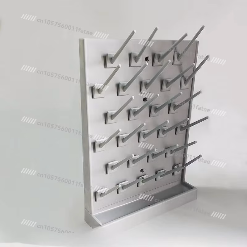Laboratory Drip Rack, Drain Rack, Beaker, Flask Utensils, Water Control, Drying Rack, Single-sided 27 Rods, Adjustable