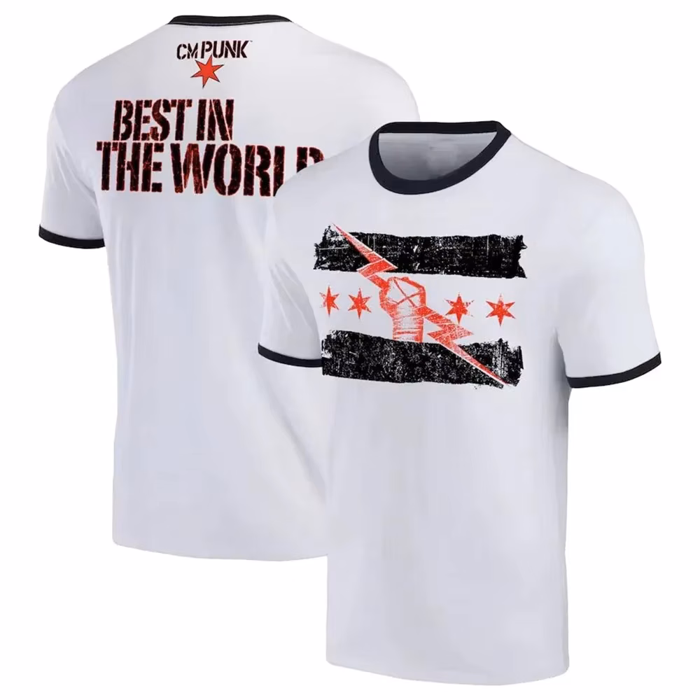 2026 Summer , 3D Printed Wrestling Cm Punk Graphic T-Shirt, Comfortable Casual Street Sport Tee for Big Kids Boys