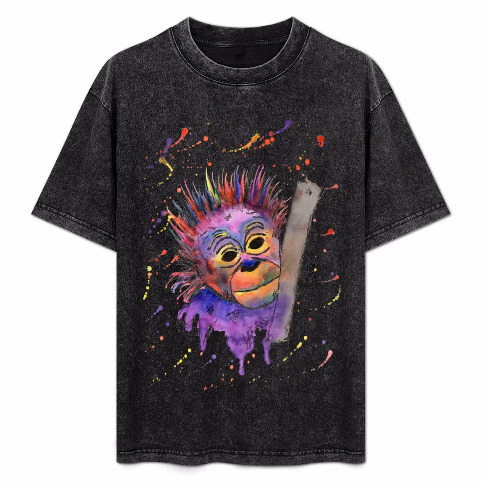 Flinty the Baby Orangutan T-Shirt Soft Stretch Short Sleeve Top