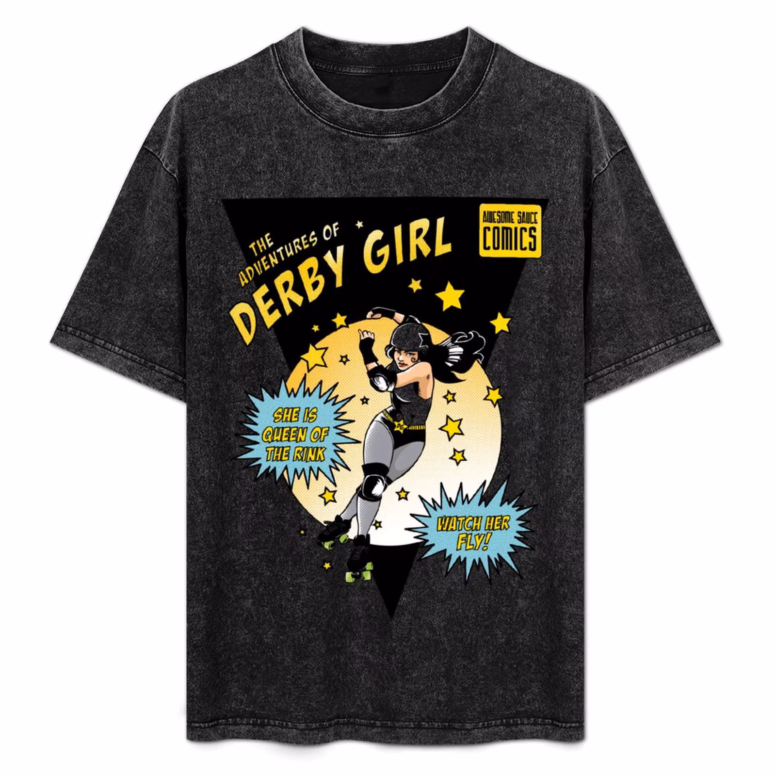 The Adventures of Derby Girl T-Shirt Relaxed Fit Casual Short Sleeve Top