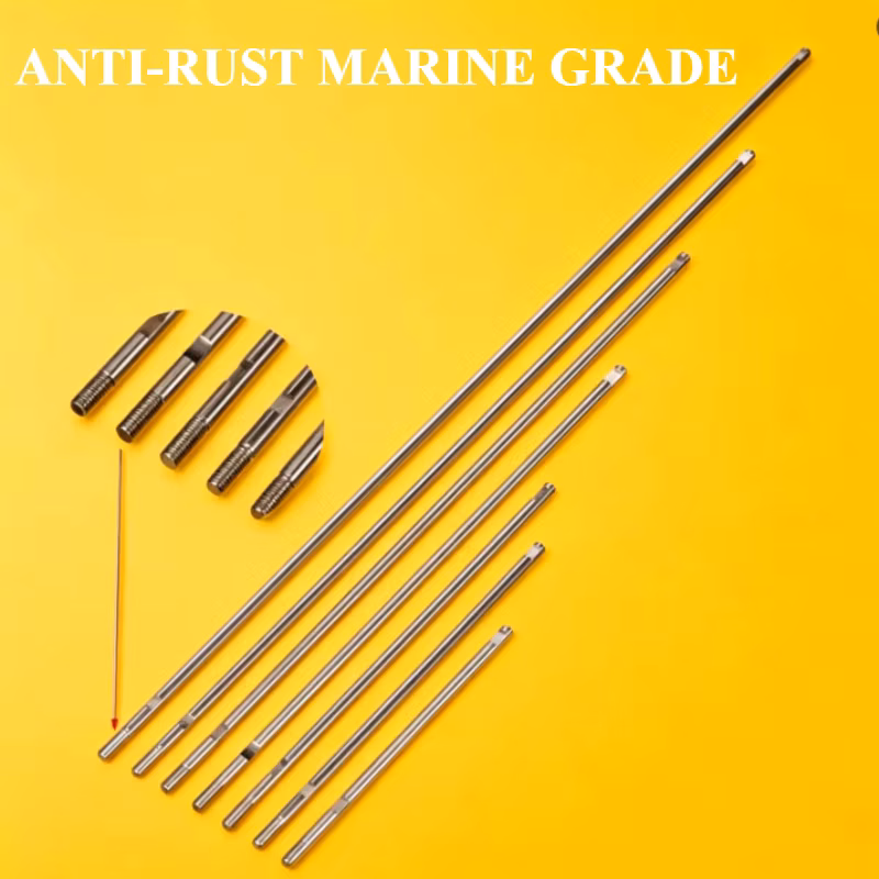 1 2PCS OD4mm Boat Shaft（Length 10 13 15 20 25 30 35cm）304 Stainless Steel Motor Drive Metal Shaft Rc Boat Car