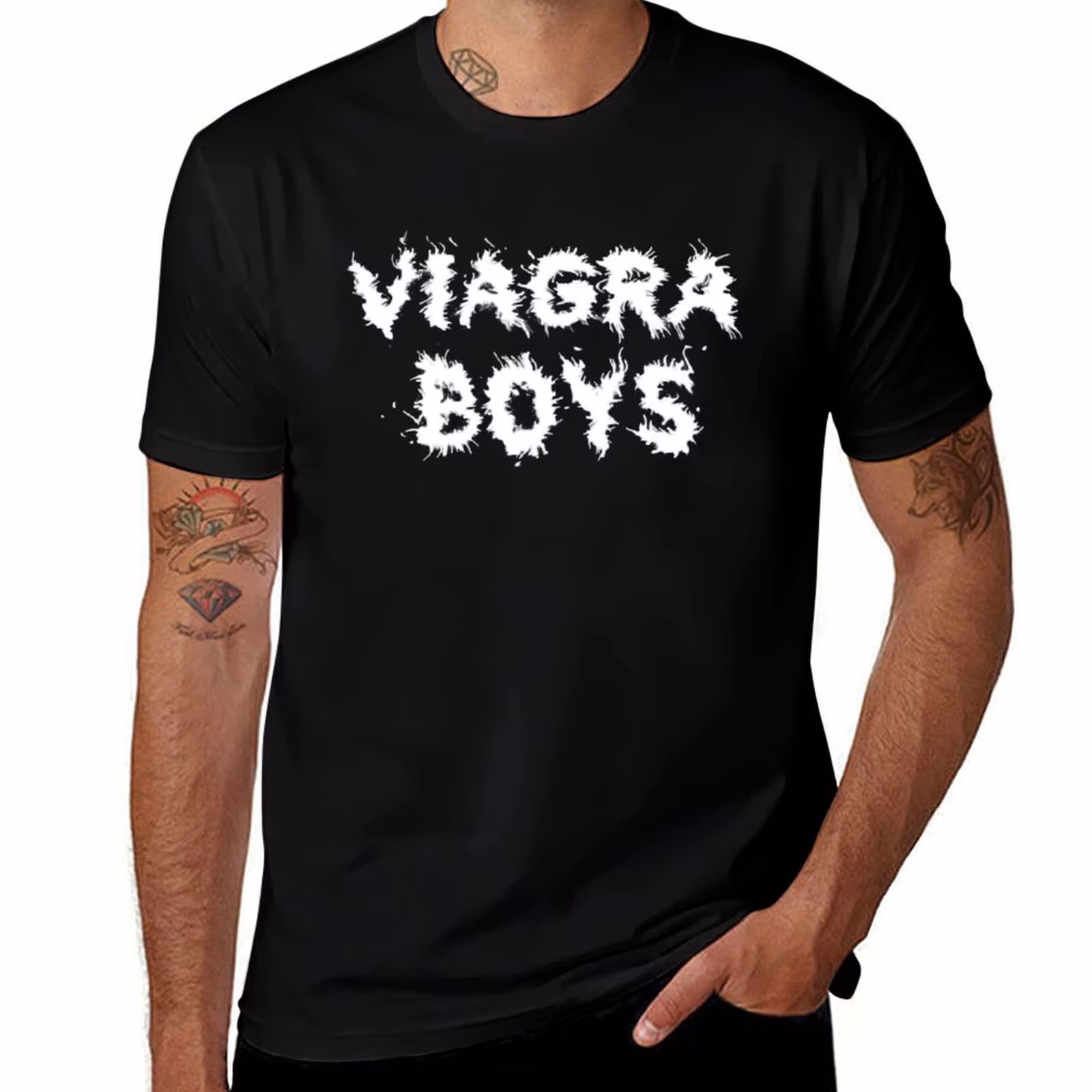 Viagra Boys Band Logo T-Shirt Holiday Party Tee Shirt T-Shirt
