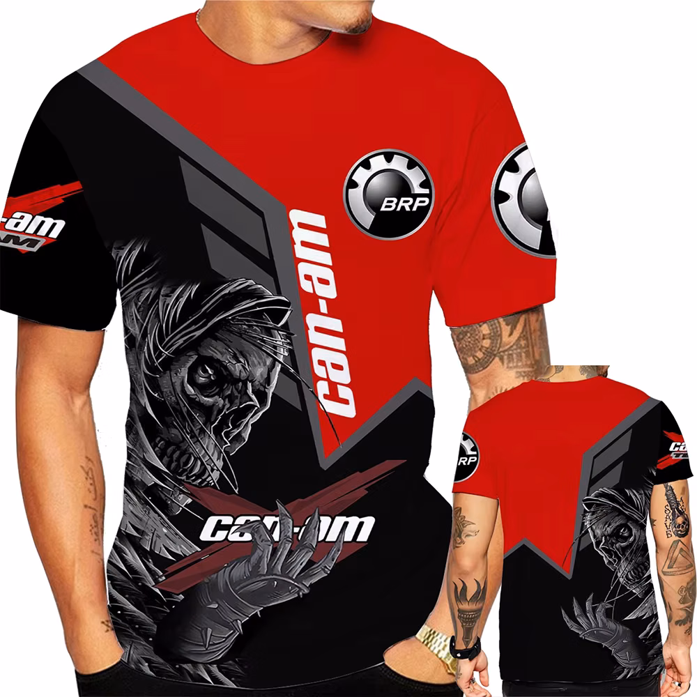 BRP Can Am 3D Print Sports Quick-dry Breathable Men T-shirt Outdoor Moto Team Fan Uniform Parent-child Short Sleeve