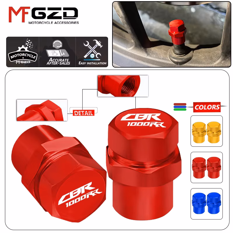 For CBR600RR CBR1000RR CBR1100XX Motorcycle Accessories Aluminum Wheel Tire Valve Caps Airtight Covers cbr 600 1000