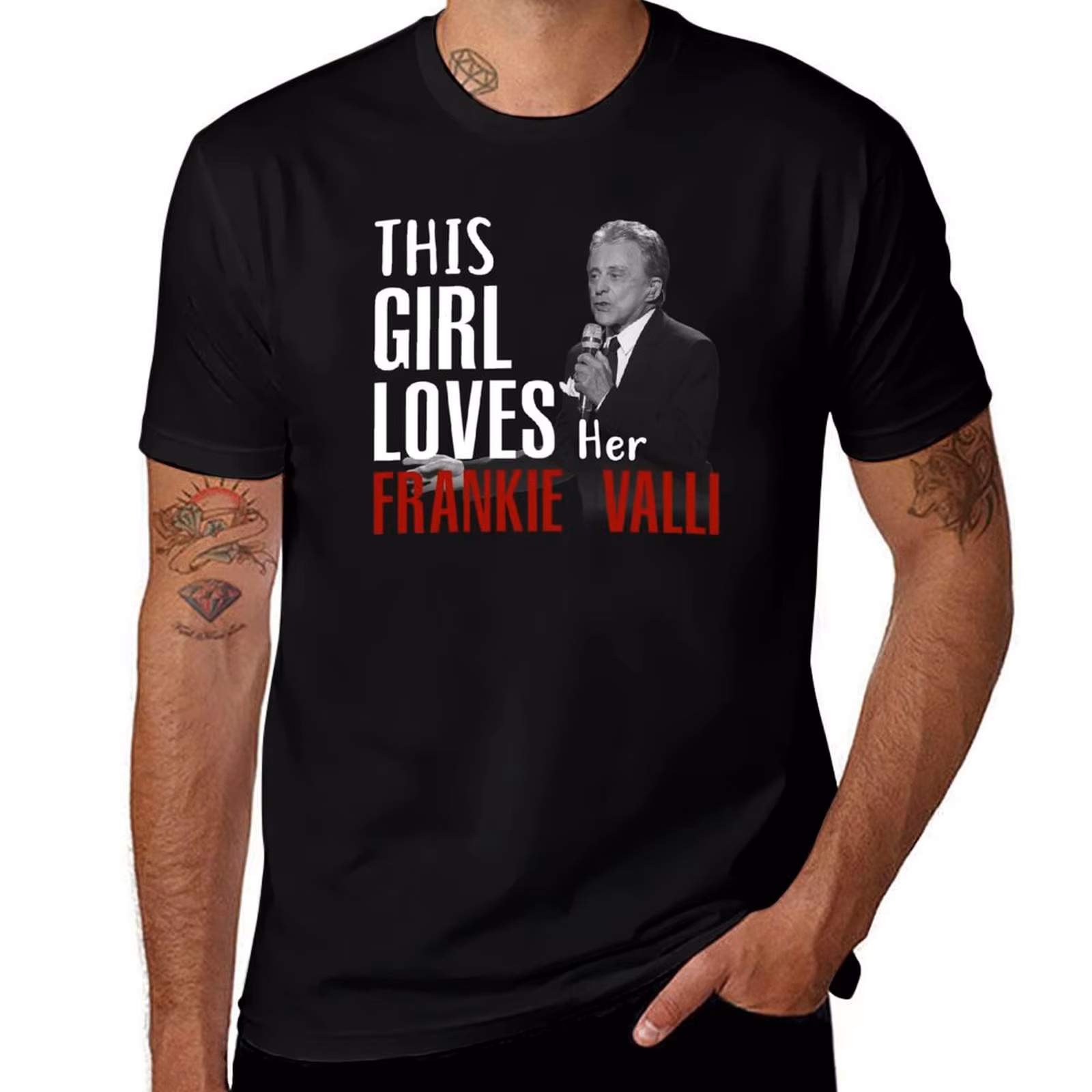 This Girl Loves Her Frankie Valli T-Shirt Soft Durable Cotton T-Shirt