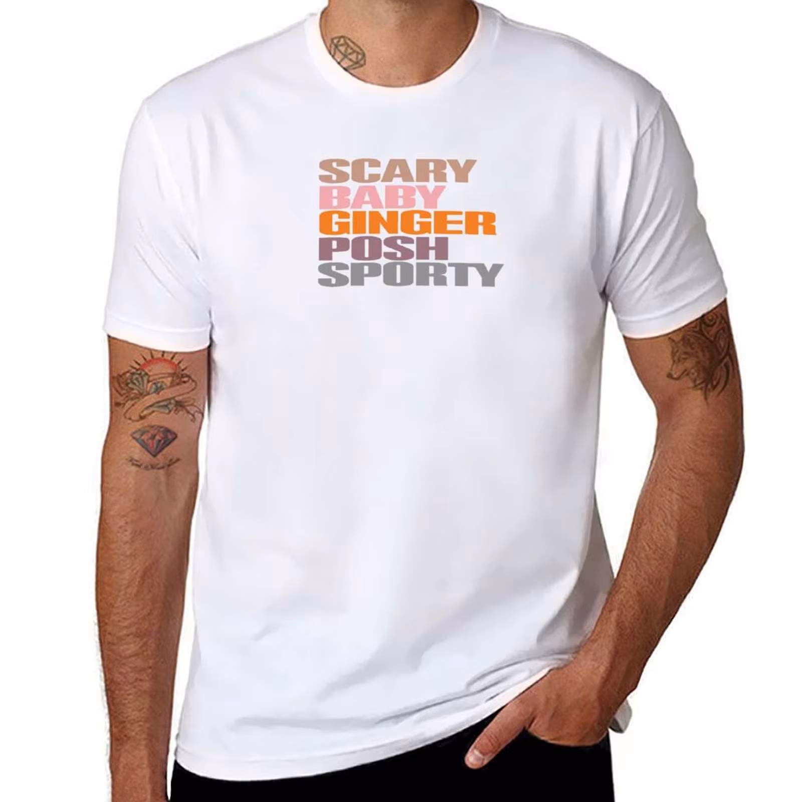Scary Baby Ginger Posh Sporty T-Shirt cotton t shirt pack funny t shirts cotton T-Shirt