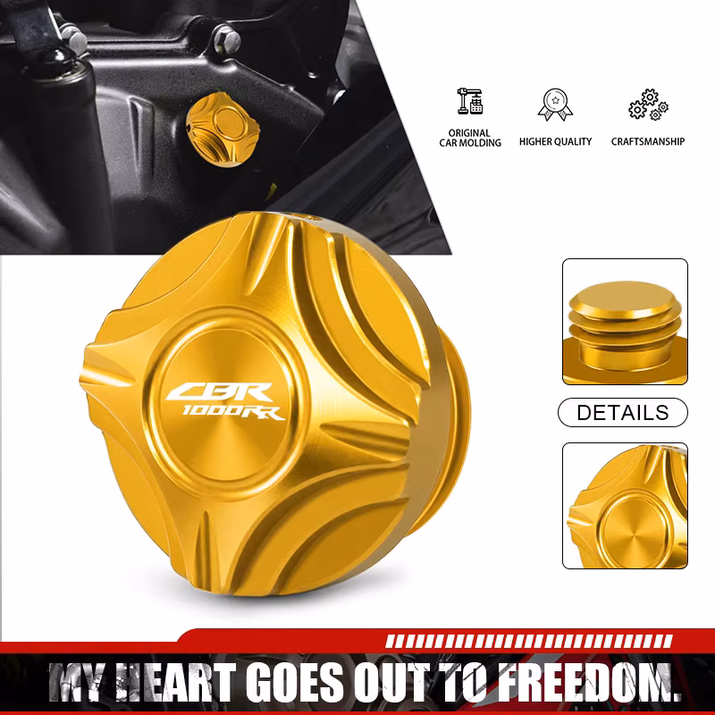 For CBR600RR CBR1000RR CBR1000RR-R SP Motorcycle Aluminum Engine Oil Filler Cap Screws Oil Plug Cover Bolts cbr600rr