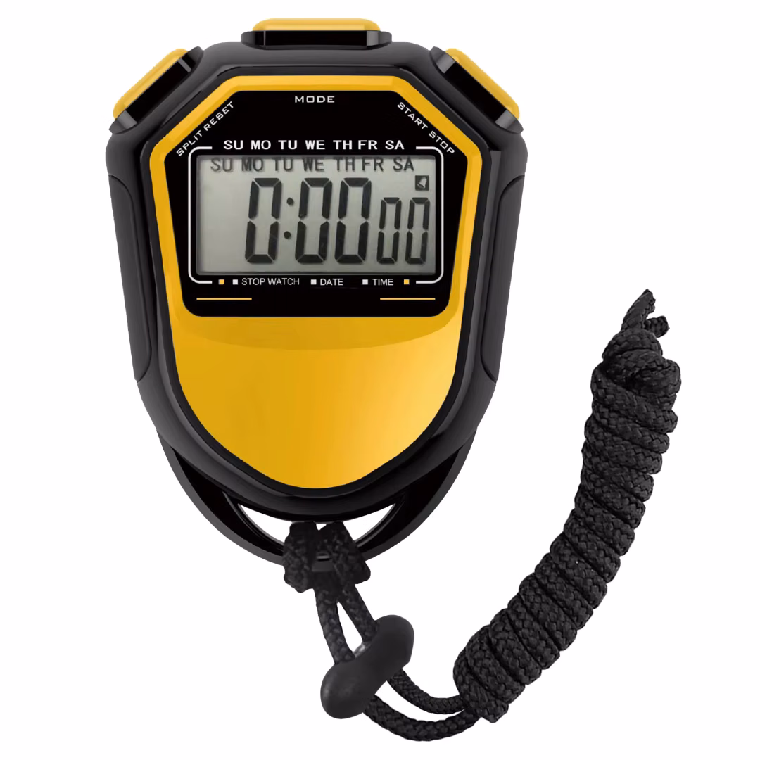 Waterproof Stopwatch Digital Handheld LCD Timer Chronograph Sports Counter with Strap for Swimming Running Football