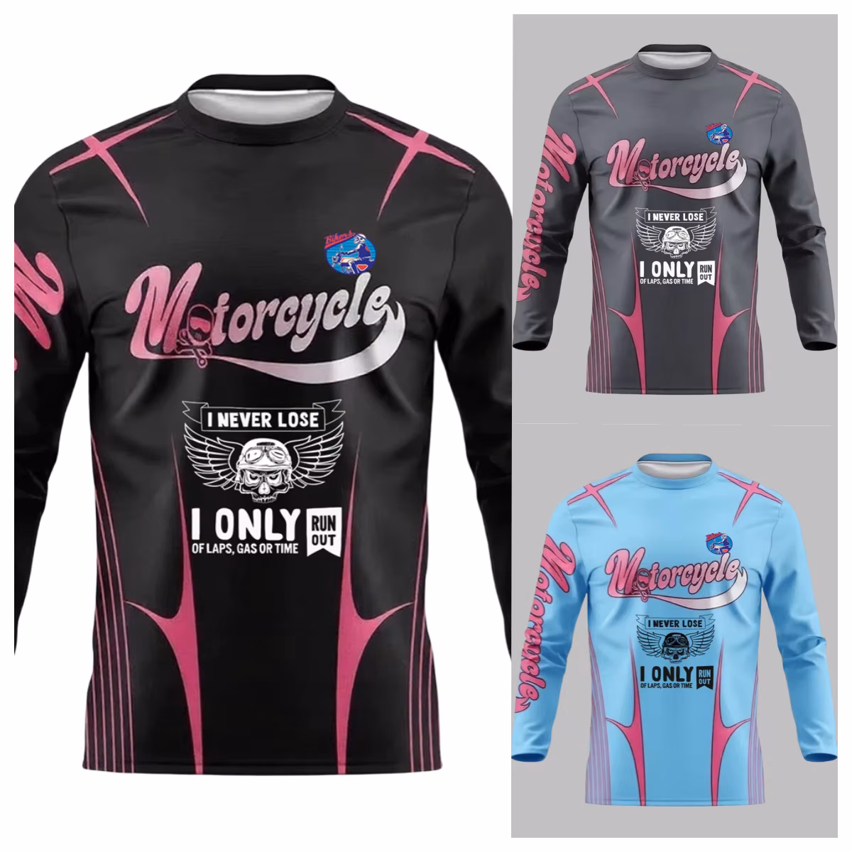 Autumn winter Long Sleeve T-shirt for Men's women's Outdoor Sports Cycling Clothes Off-road Men's Motorcycle Sportswear