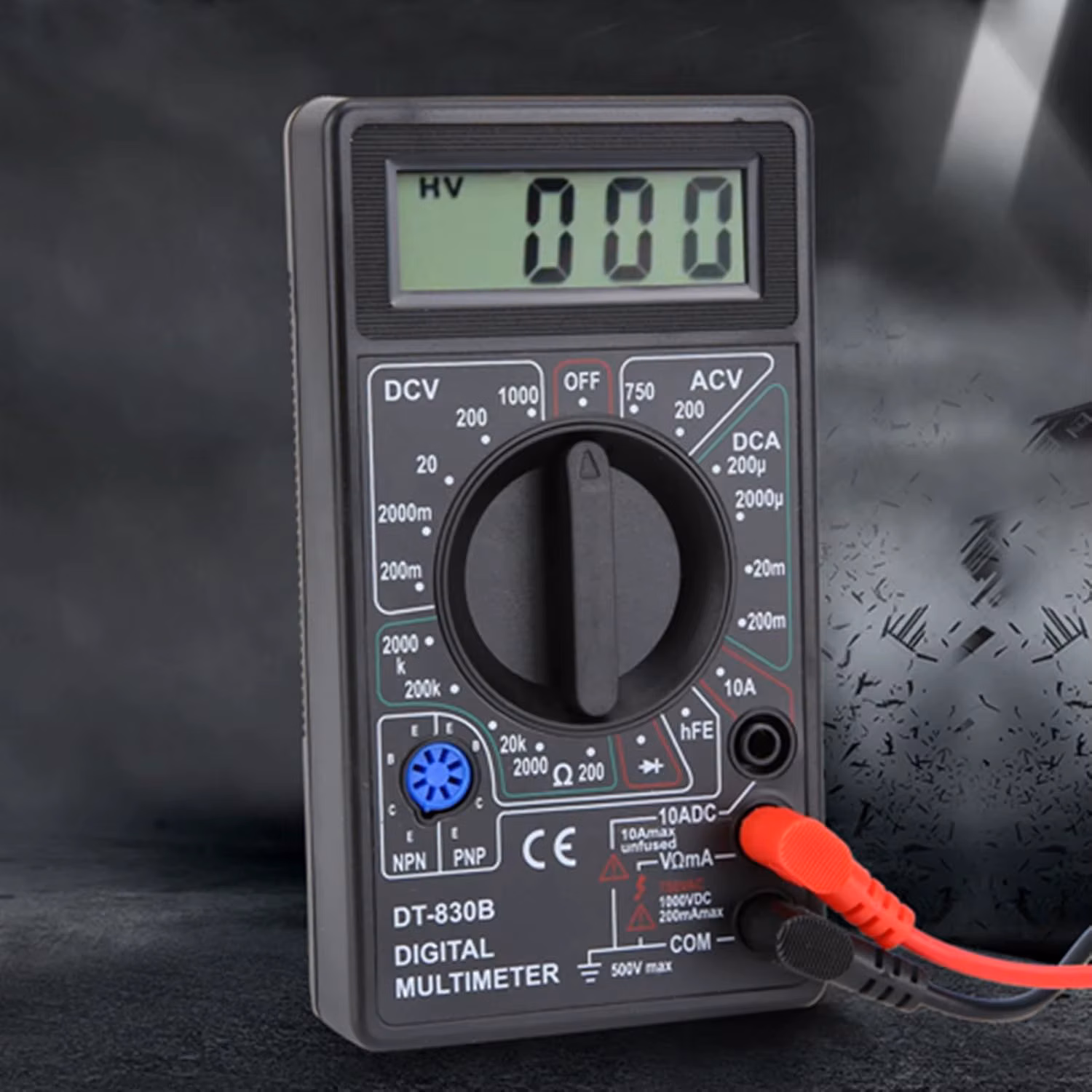 D9 Digital Multimeter,DT-830B Multifunctional Portable LCD Digital Multimeter Amp Volt Ohm Car Tester Voltmeter