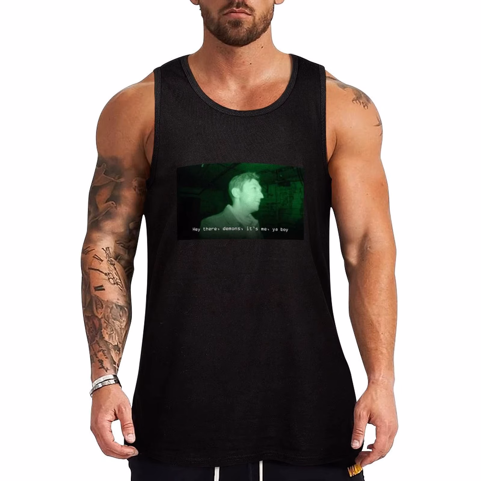 Buzzfeed Unsolved - Shane: Hey there, demons, it's me, ya boy Tank Top Sports Fitness Tank Top Quick Dry Moisture