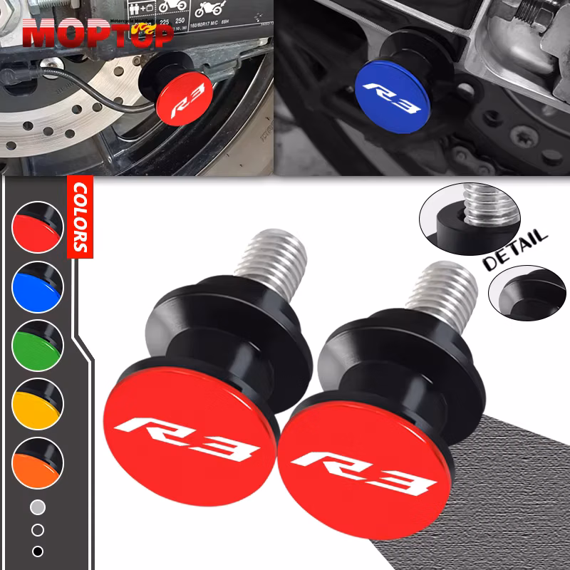 NEW Motorcycle Accessories 6mm Swingarm Spool Slider Stand Screws Protection For YZFR3 YZF R25 YZFR15 V3 V4