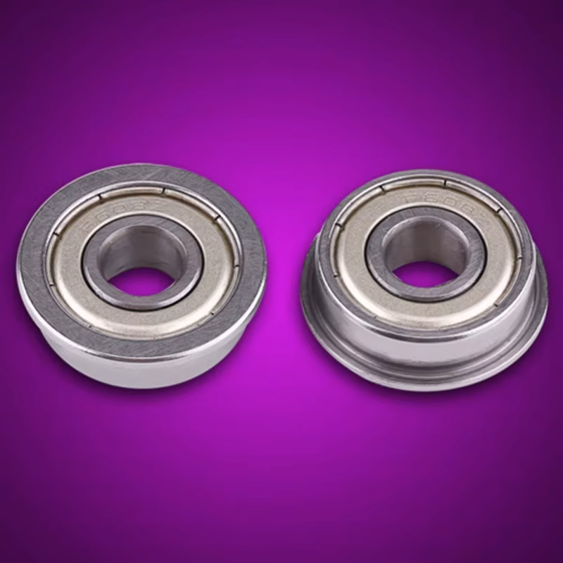 D9 10Pcs Bearing F608Z Shielded Steel Flanged Miniature Ball Bearings 8*22*7mm Tool Parts Bearings Carbon Steel Scooter